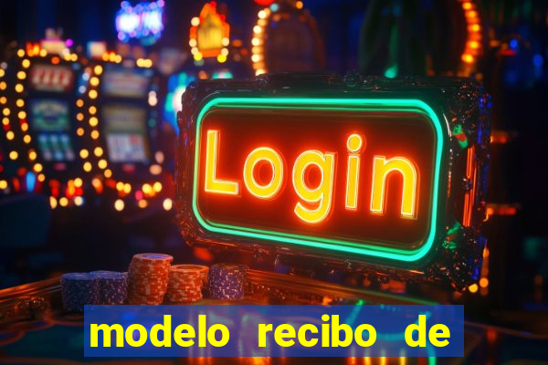 modelo recibo de pagamento word